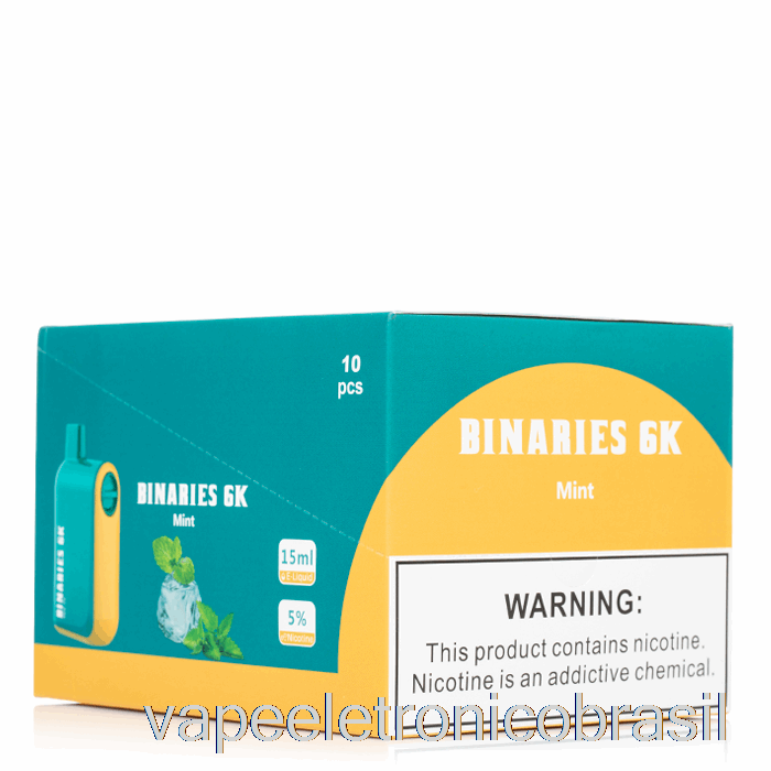 Vape Recarregável [pacote De 10] Binários Horizonte 6k 6000 Descartáveis